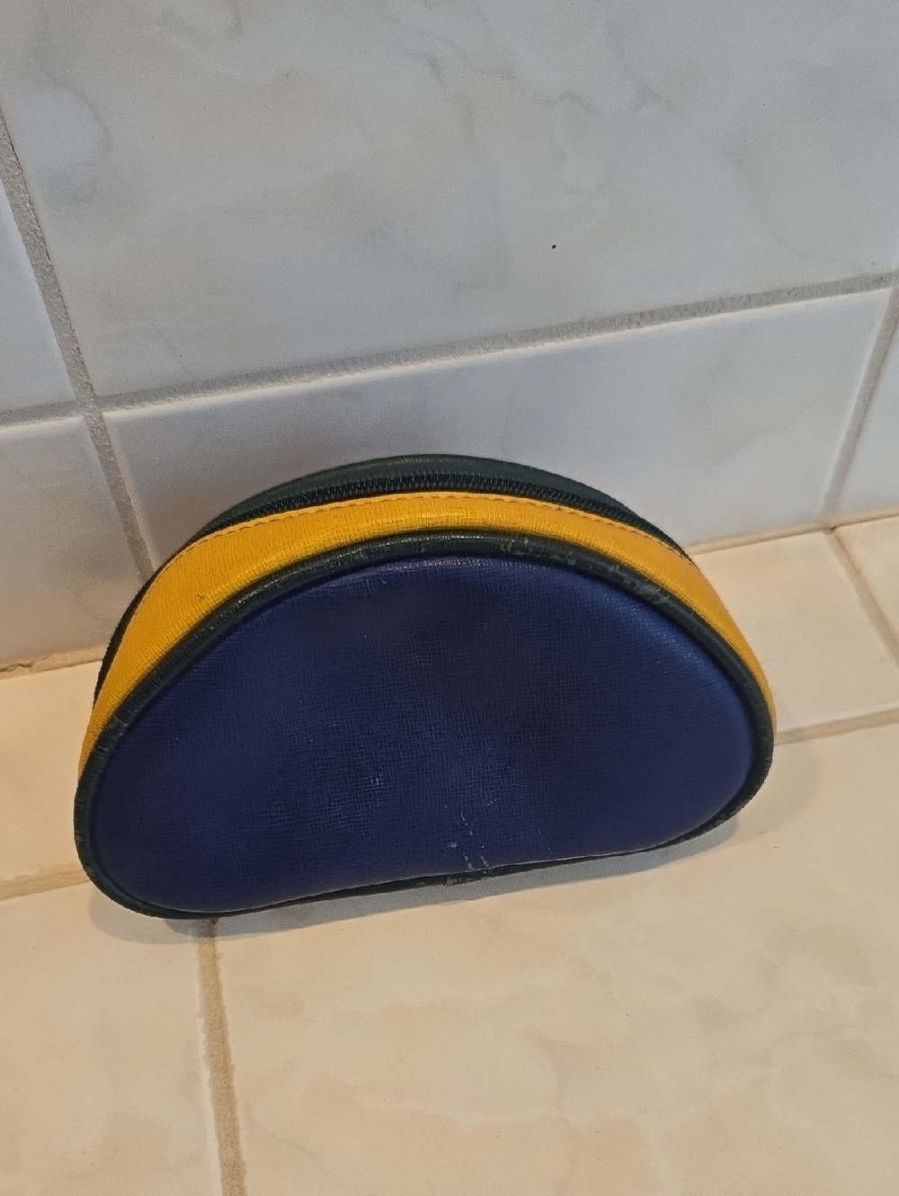 Multicolor Half-Moon Zip Pouch